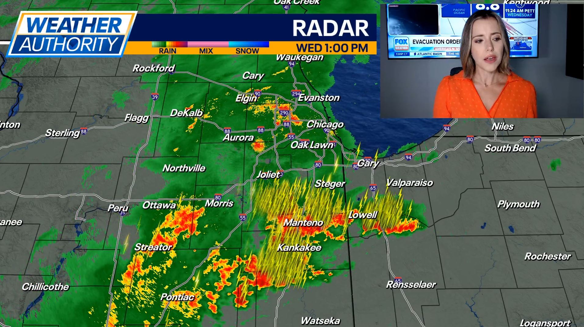 Chicago Weather: Rain, thunderstorms roll into Chicago area