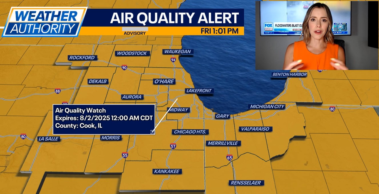Chicago weather: Air Quality Alert in effect, warmer weekend ahead