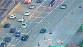 Chicago construction: New split-lane setup starts on Kennedy near Edens