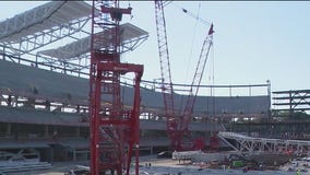 Construction on Northwestern's new Ryan Field making good progress