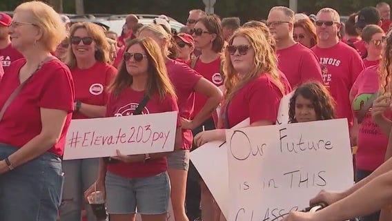 Naperville teachers vote to strike over salaries, proposed schedule changes