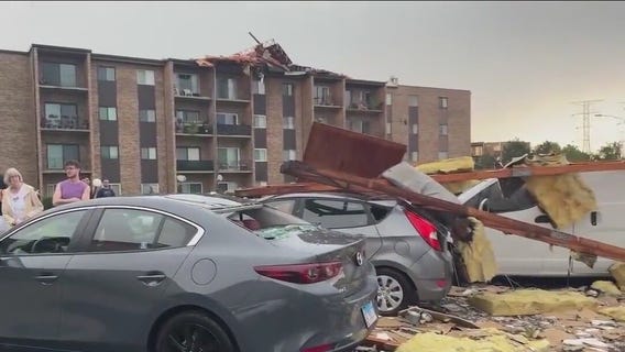 Severe storms in Chicago area cause property damage and hail