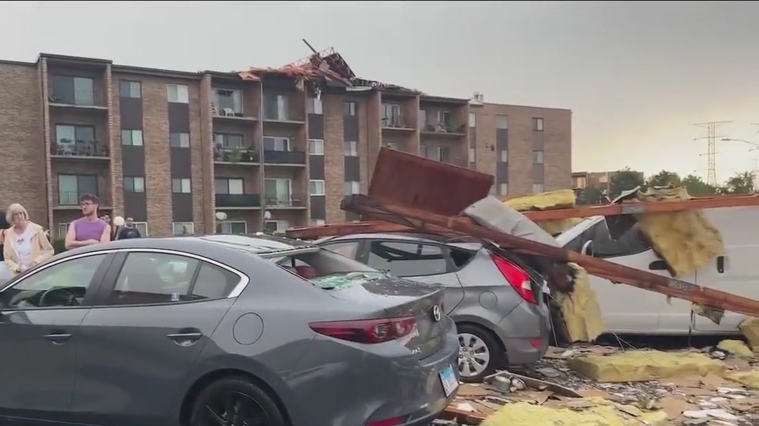 Severe storms in Chicago area cause property damage and hail