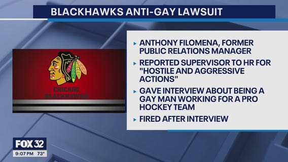 Chicago Blackhawks fired employee for being gay, lawsuit claims