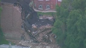 Building collapses in Chicago's Englewood neighborhood