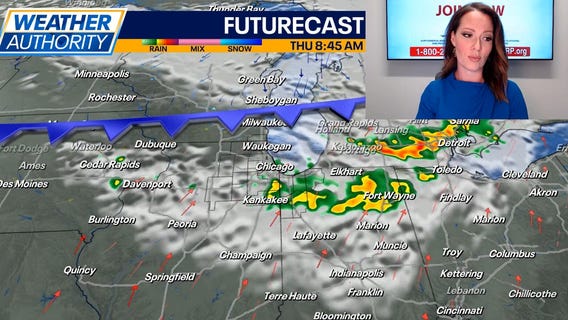 Chicago weather: Showers and storms expected to return as cold front moves in