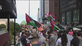 Pro-Palestine group marches through downtown