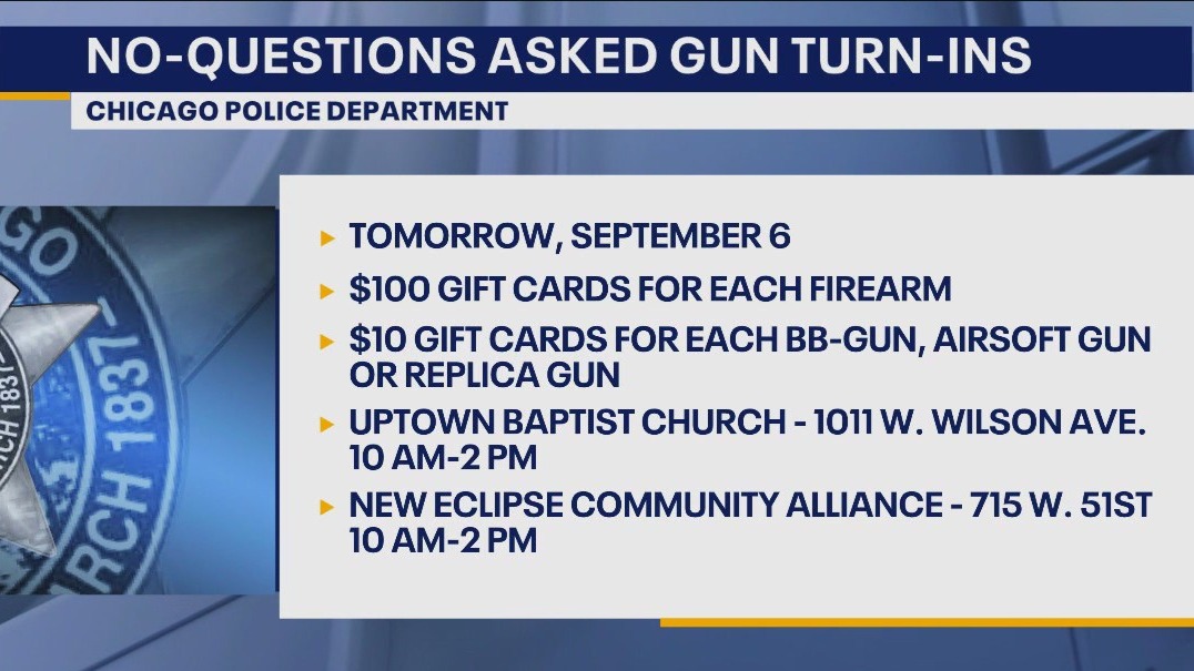 Chicago police promote gun turn-in events amid ongoing violence concerns