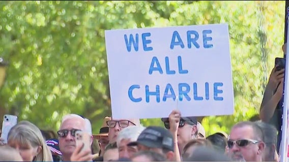 Charlie Kirk vigil in Arlington Heights