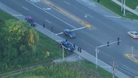 Chase, crash leads to manhunt in Chicago's south suburbs