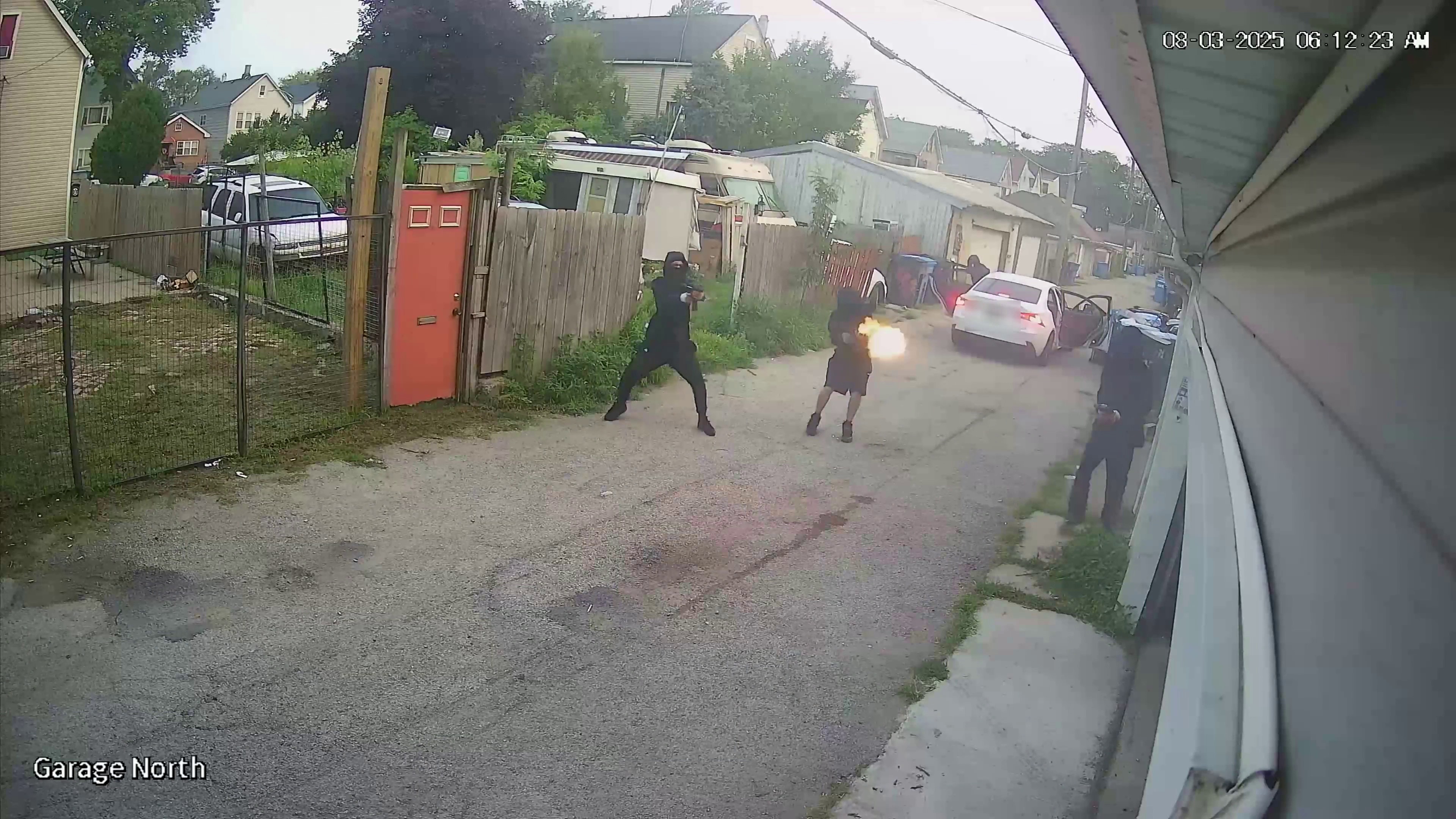 New video shows group exchange gunfire with off-duty Chicago cop