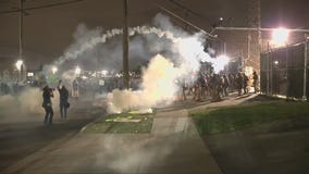 Flashbangs thrown at ICE protesters outside suburban Chicago facility
