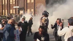 ICE protesters tear gassed outside suburban Chicago facility