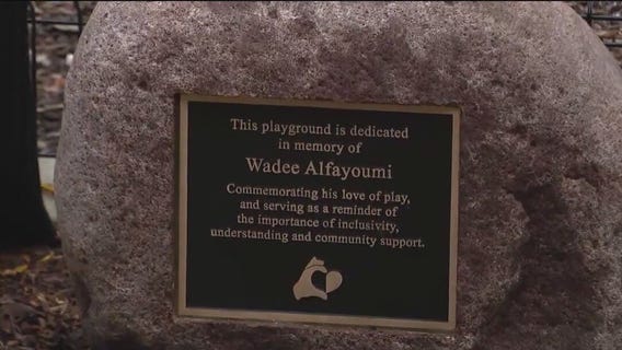 Playground dedication to slain Palestinian boy