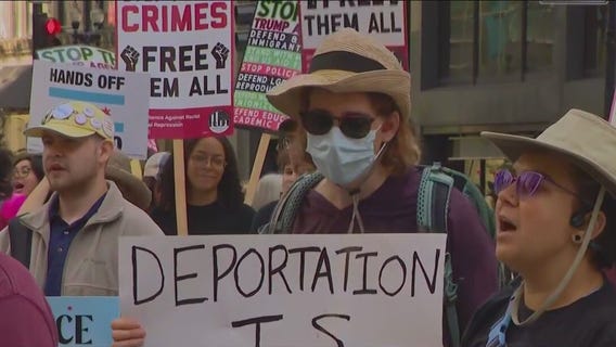 Anti-ICE rallies across Chicagoland