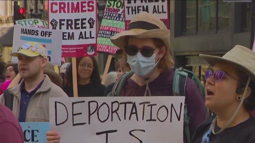 Anti-ICE rallies across Chicagoland