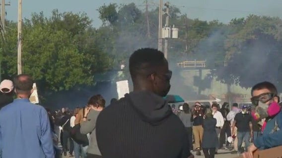 ICE fires pepper balls at protesters outside Broadview facility