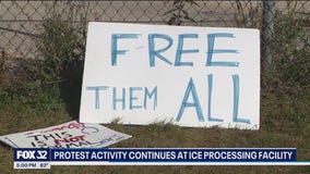 Protest activity continues at ICE processing facility in Broadview