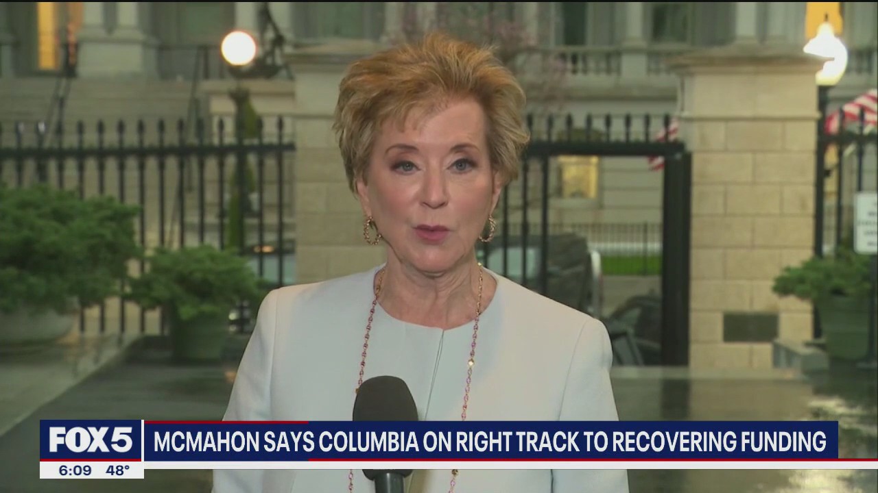 McMahon says Columbia is on track to recover funding