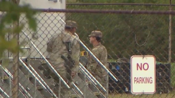 Texas National Guard troops arrive in Chicago area