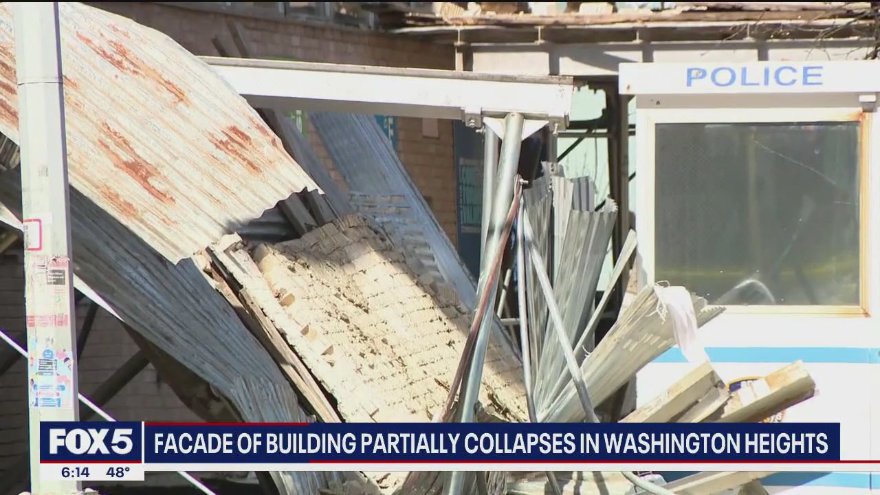Partial building collapse in Washington Heights