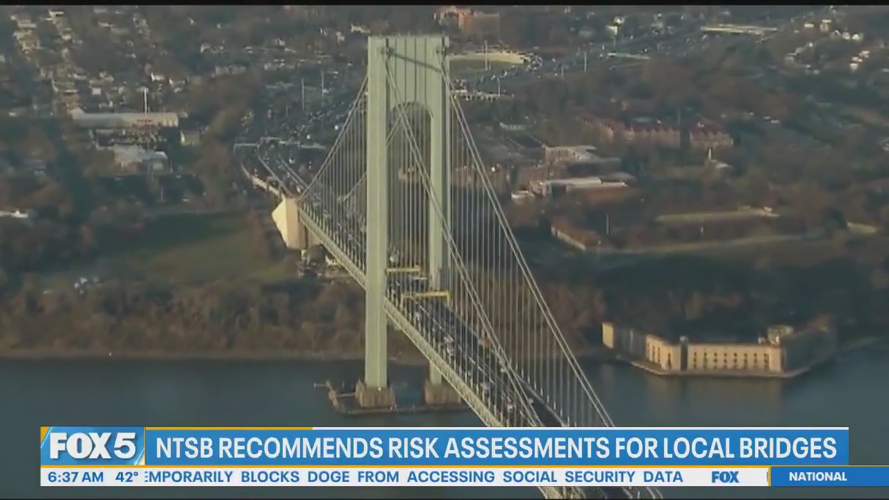 Urgent warning for NYC bridges after Baltimore collapse