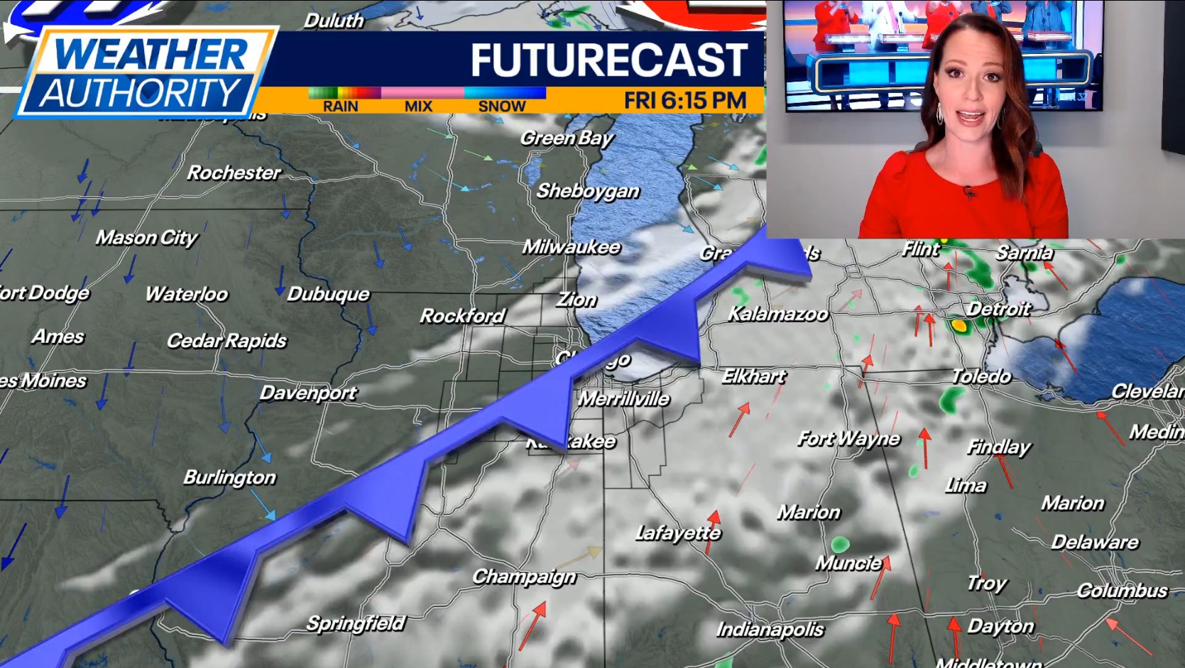 Chicago weather: Isolated rain showers possible with Friday's cold front