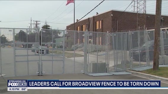 Leaders call for Broadview fence to be taken down