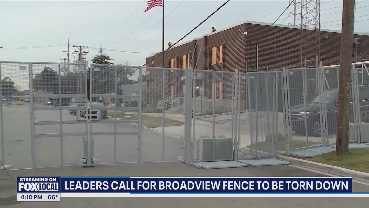 Leaders call for Broadview fence to be taken down