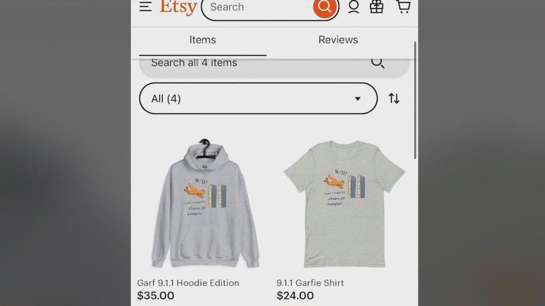9/11-themed shirt on Etsy sparks outrage