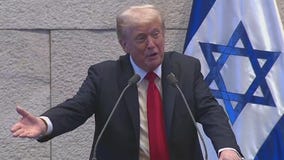 Full speech: President Donald Trump addresses Israeli leaders after hostage release
