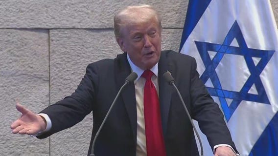 Full speech: President Donald Trump addresses Israeli leaders after hostage release