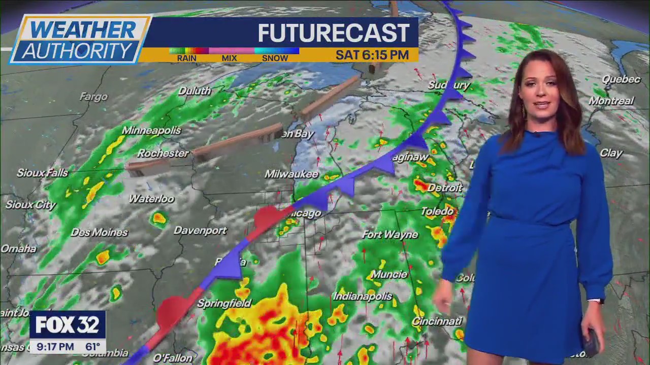 Chicago weather: Gusty winds Friday, rainfall rolls in this weekend