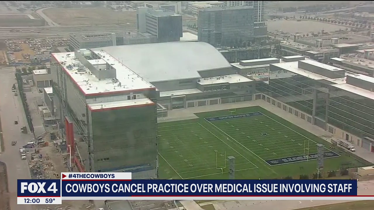 Cowboys cancel practice after staff member's medical emergency