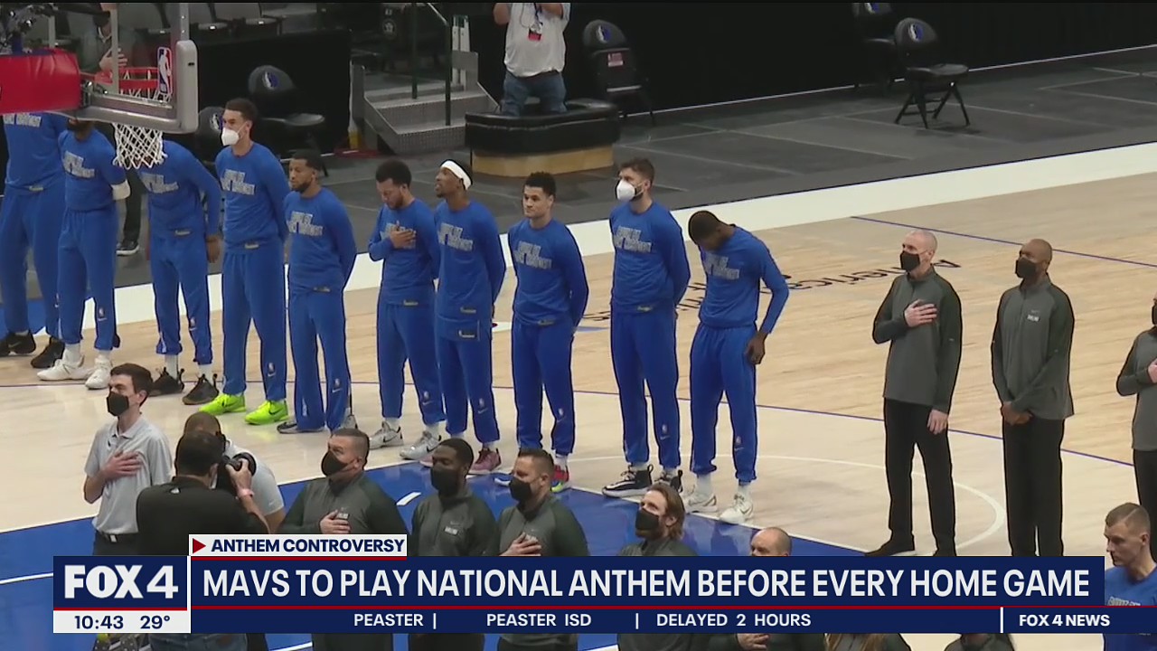 Mavs will play National Anthem after all