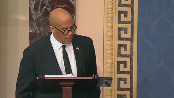Sen. Cory Booker speech against Trump's agenda stretches into hour 17