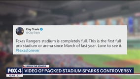 Sam's video of packed Globe Life Field sparks controversy
