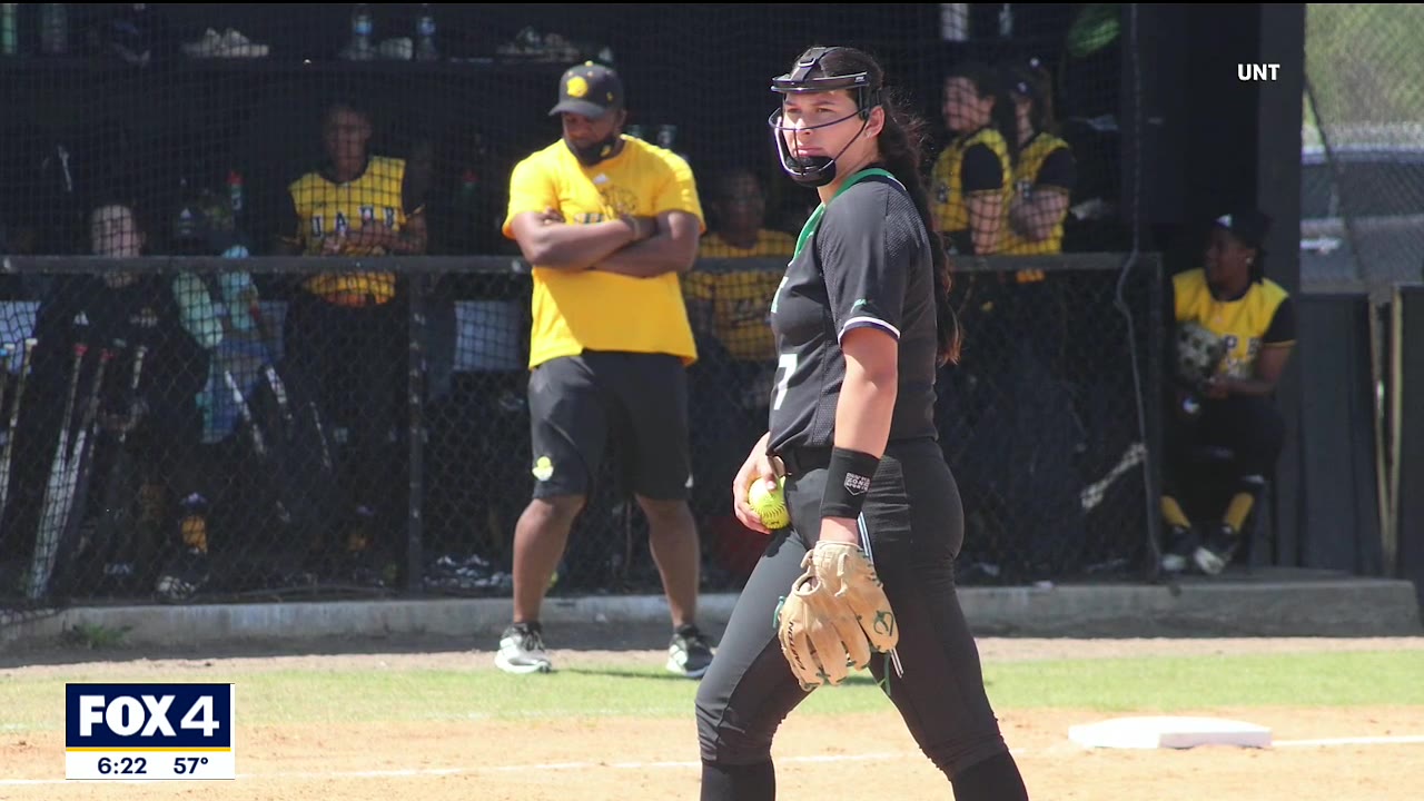 UNT softball player pitches 21-strikeout perfecto