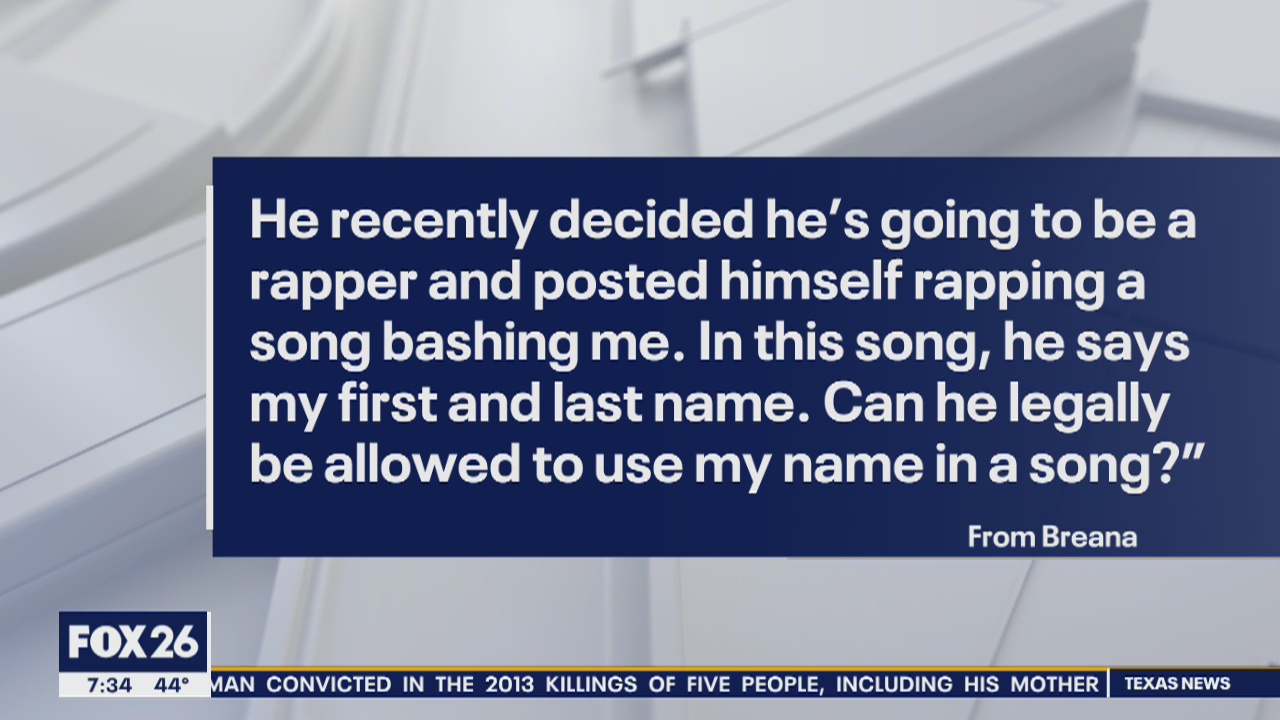 Your Legal Questions: Cemetery plots & using name in song