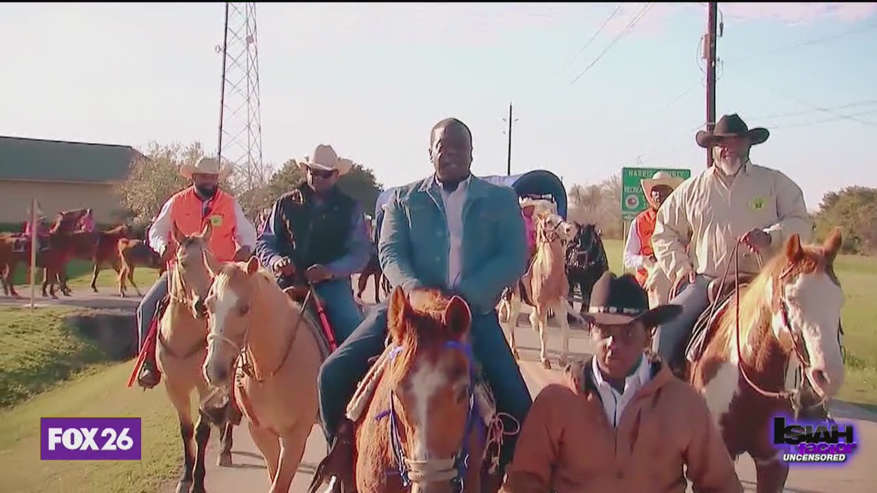 Isiah Carey goes on a trail ride