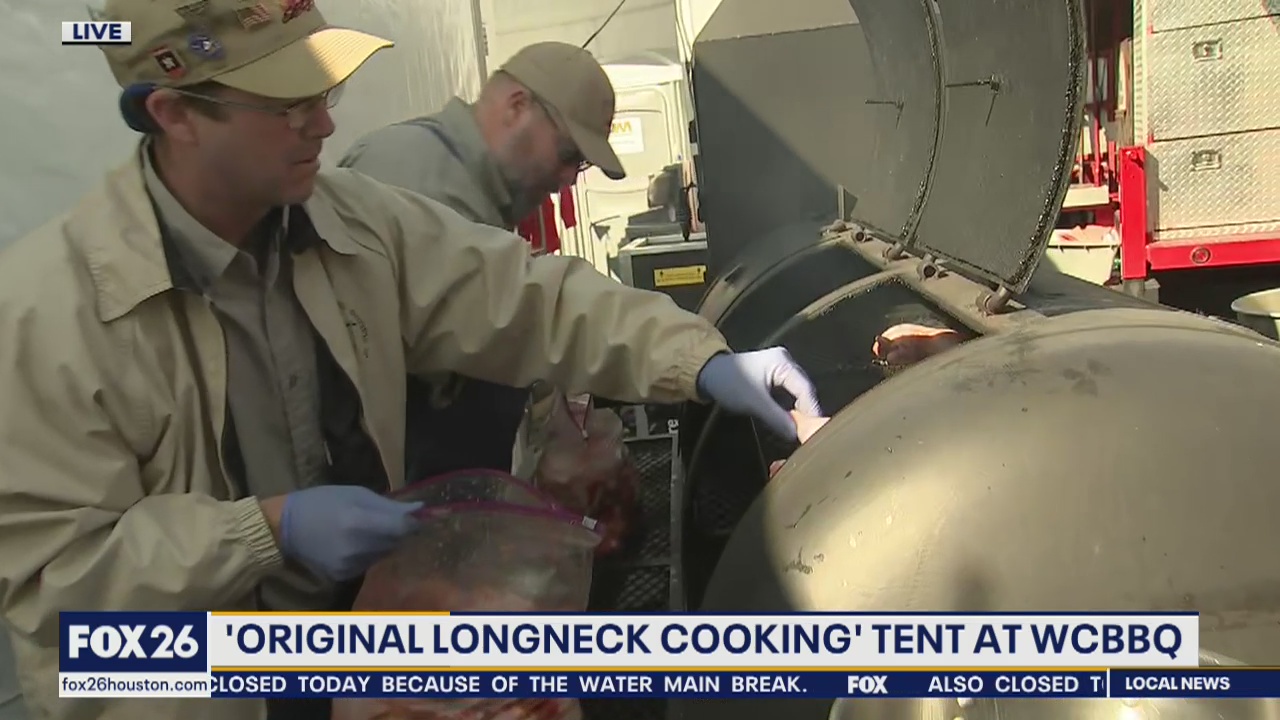 'Original Longneck Cooking' tent at WCBBQ