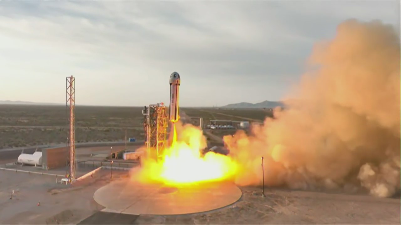 Blue Origin's all-female spaceflight launches