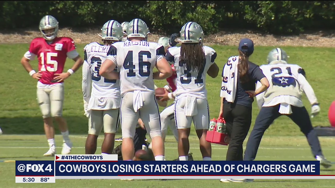 Dallas Cowboys having to deal with injuries ahead of Chargers game