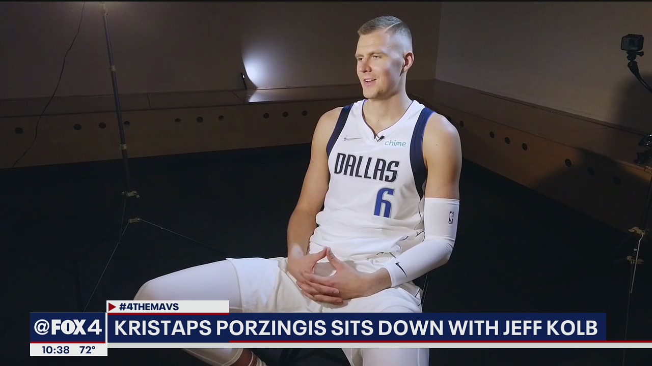 Kristaps Porzingis sits down with Jeff Kolb ahead of third season with Mavericks