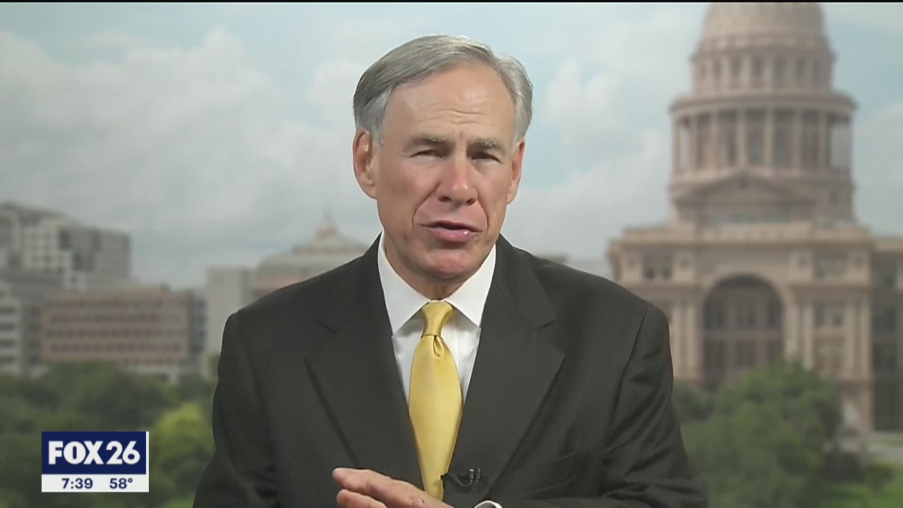 Governor Abbott talks about stay at home order and churches