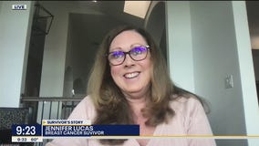 Breast cancer survivor sharing strength with others a year later