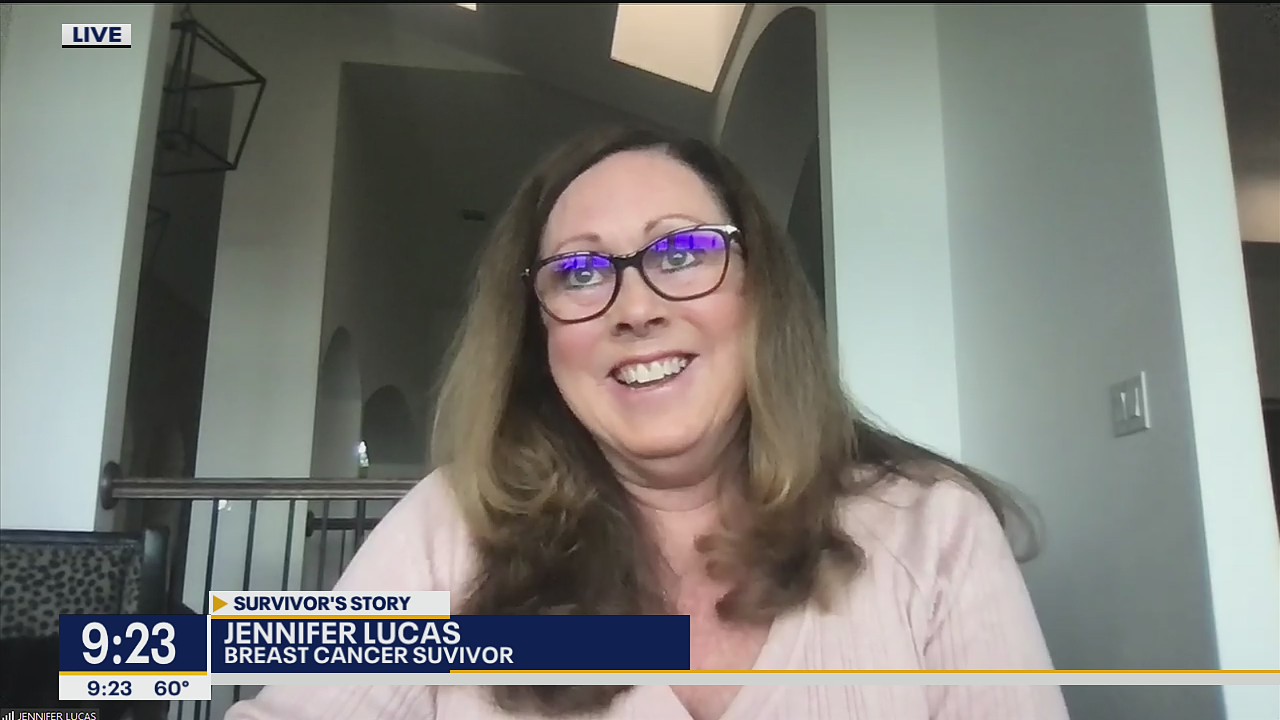 Breast cancer survivor sharing strength with others a year later