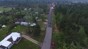 RAW: Tornado damage in Onalaska
