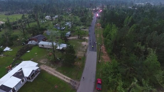 RAW: Tornado damage in Onalaska
