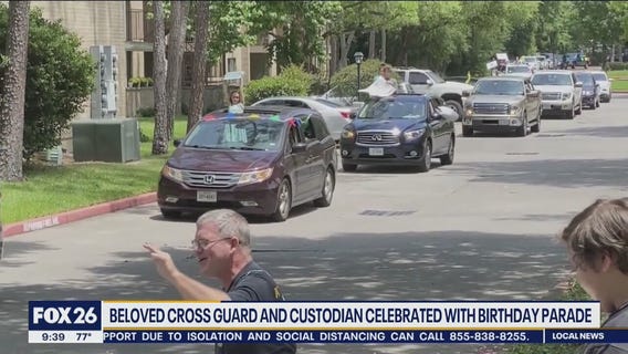 Pandemic parade for school custodian